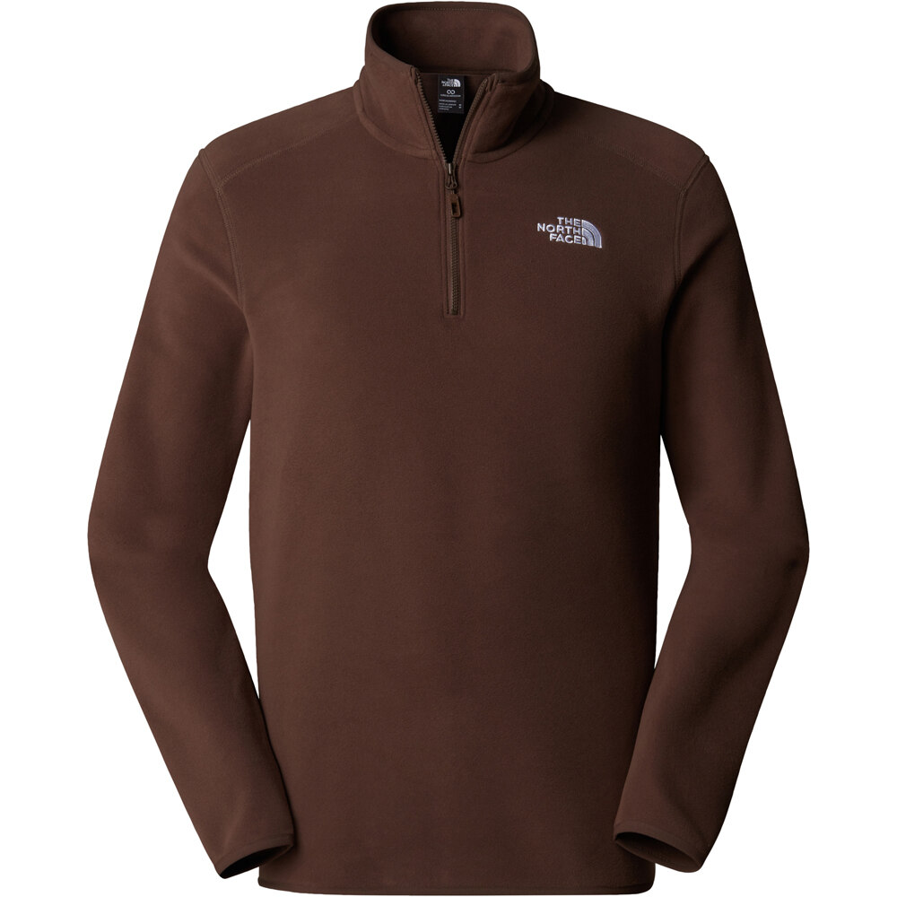 The North Face forro polar hombre M 100 GLACIER 1/4 ZIP vista frontal