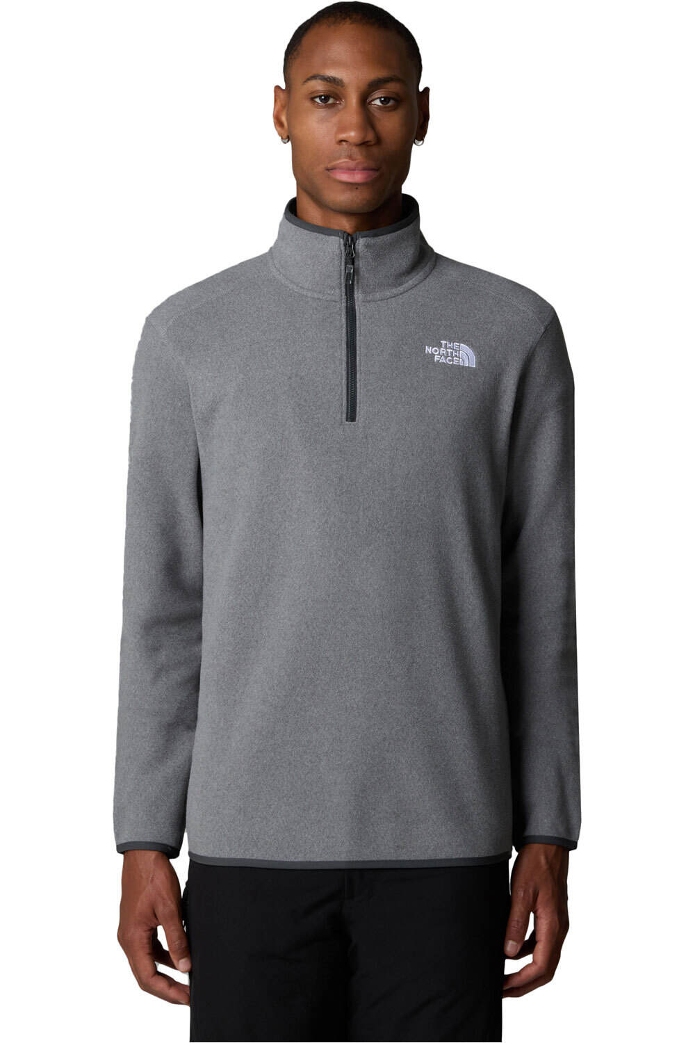 The North Face forro polar hombre M 100 GLACIER 1/4 ZIP vista frontal