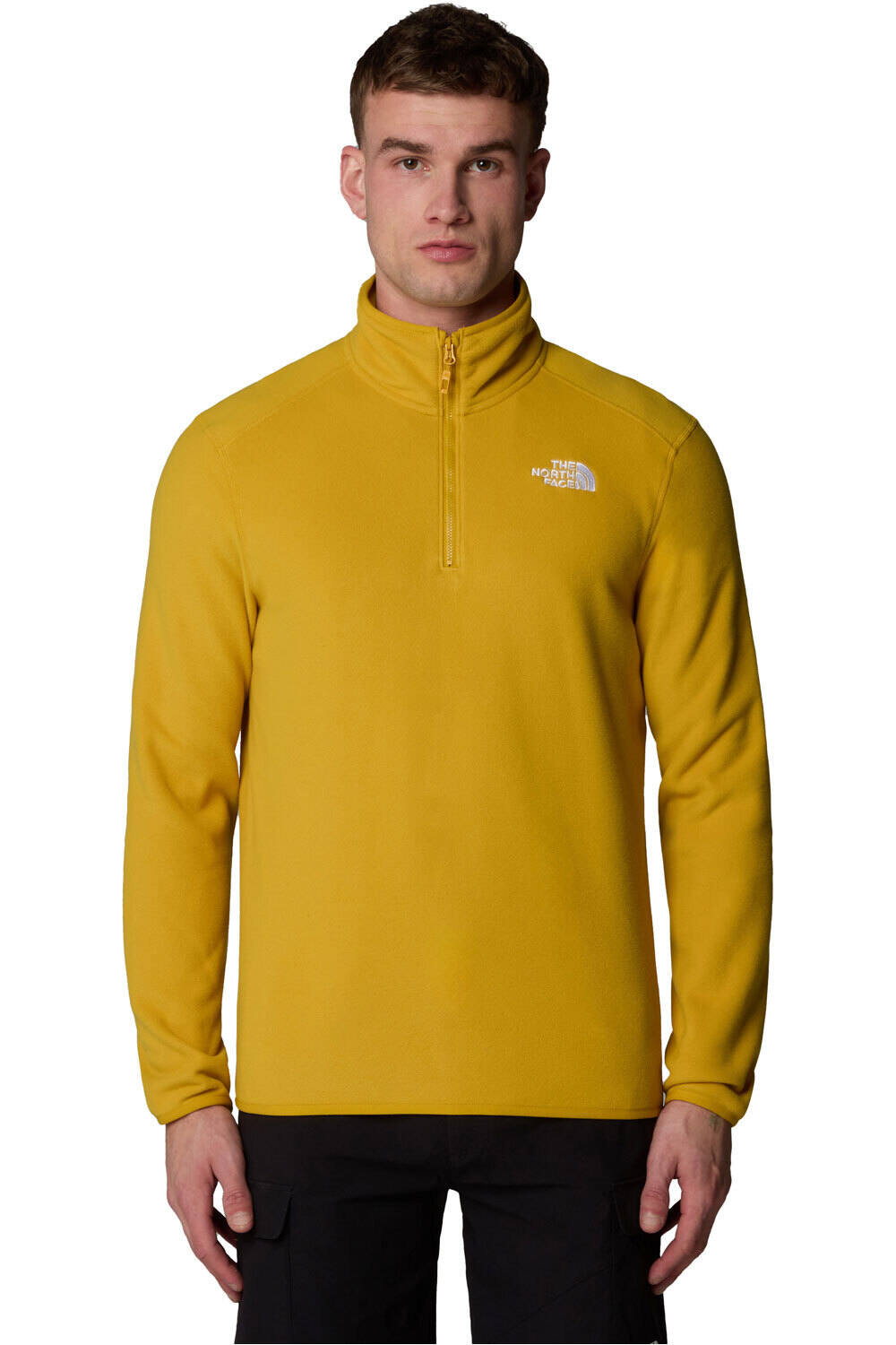 The North Face forro polar hombre M 100 GLACIER 1/4 ZIP vista frontal
