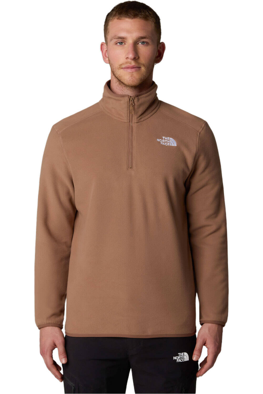 The North Face forro polar hombre M 100 GLACIER 1/4 ZIP vista frontal