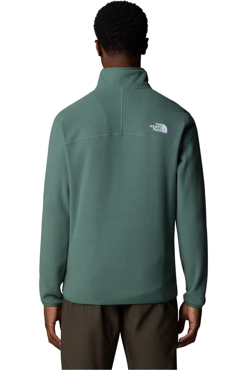 The North Face forro polar hombre M 100 GLACIER 1/4 ZIP vista trasera