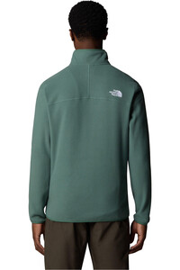 The North Face forro polar hombre M 100 GLACIER 1/4 ZIP vista trasera