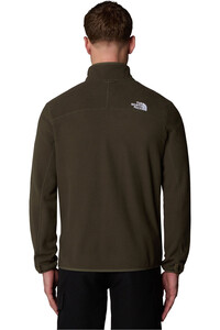 The North Face forro polar hombre M 100 GLACIER FULL ZIP vista trasera