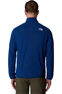 The North Face forro polar hombre M 100 GLACIER FULL ZIP vista trasera