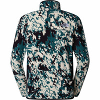 The North Face forro polar hombre M 100 GLACIER PRINTED 1/4 ZIP vista trasera