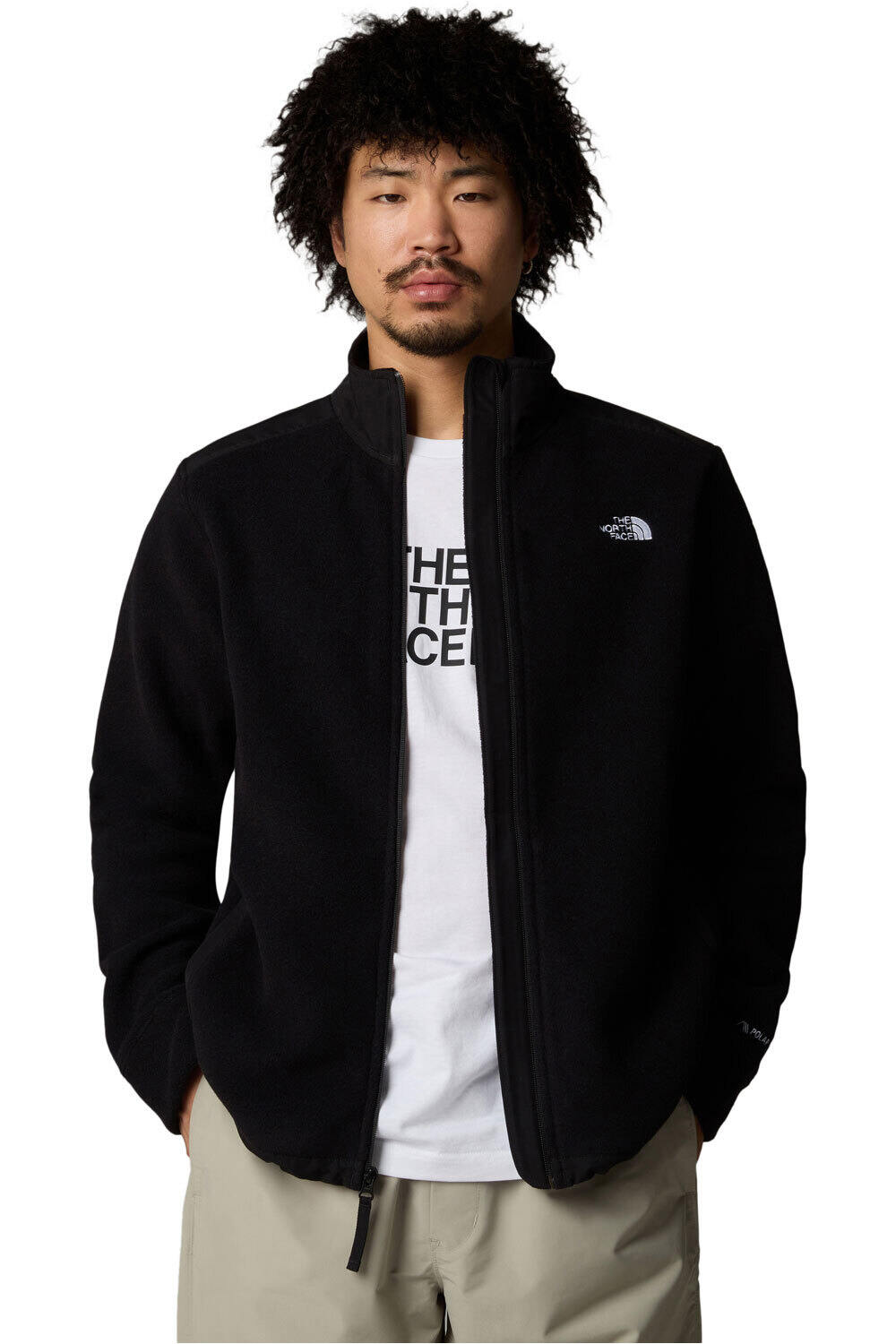 The North Face forro polar hombre M ALPINE POLARTEC 200 FZ JACKET vista detalle