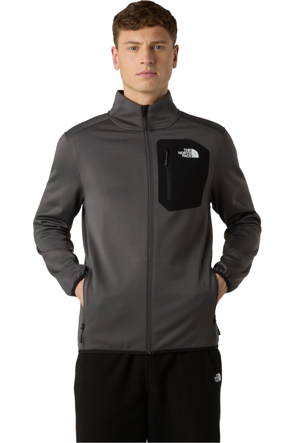 The North Face forro polar hombre M CREST FZ vista frontal