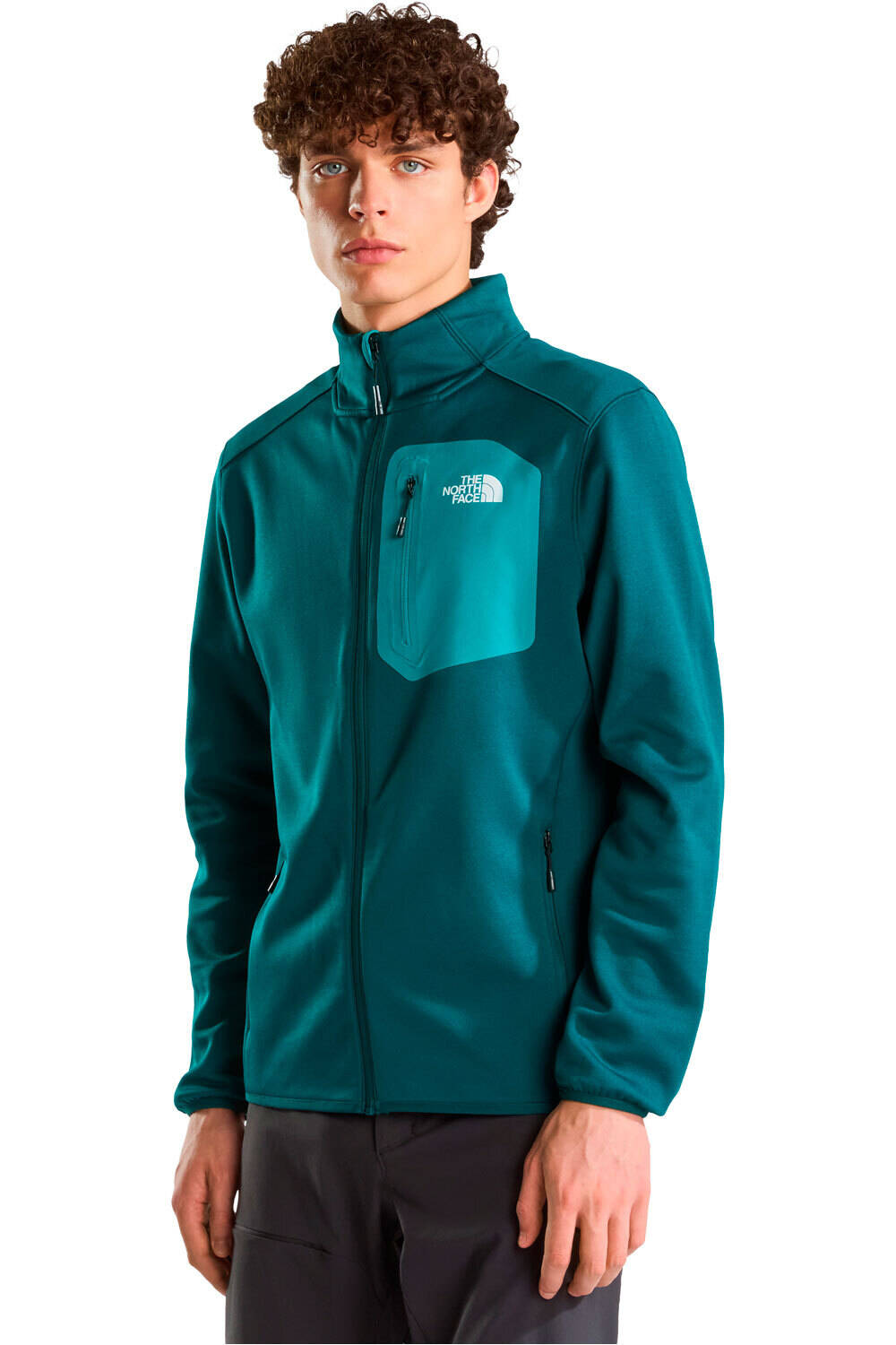The North Face forro polar hombre M CREST FZ vista frontal