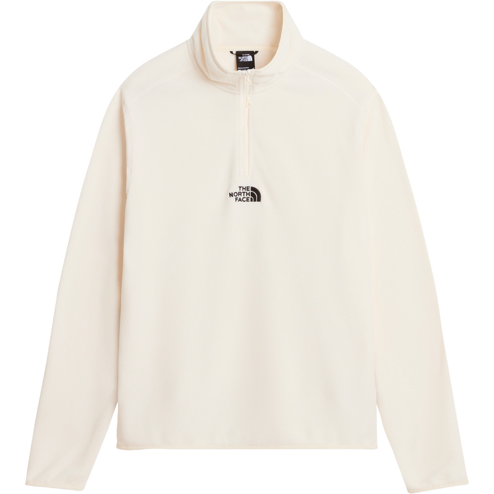 The North Face forro polar hombre M GLACIER 1/4 ZIP - EMBROIDERED LOGO vista detalle