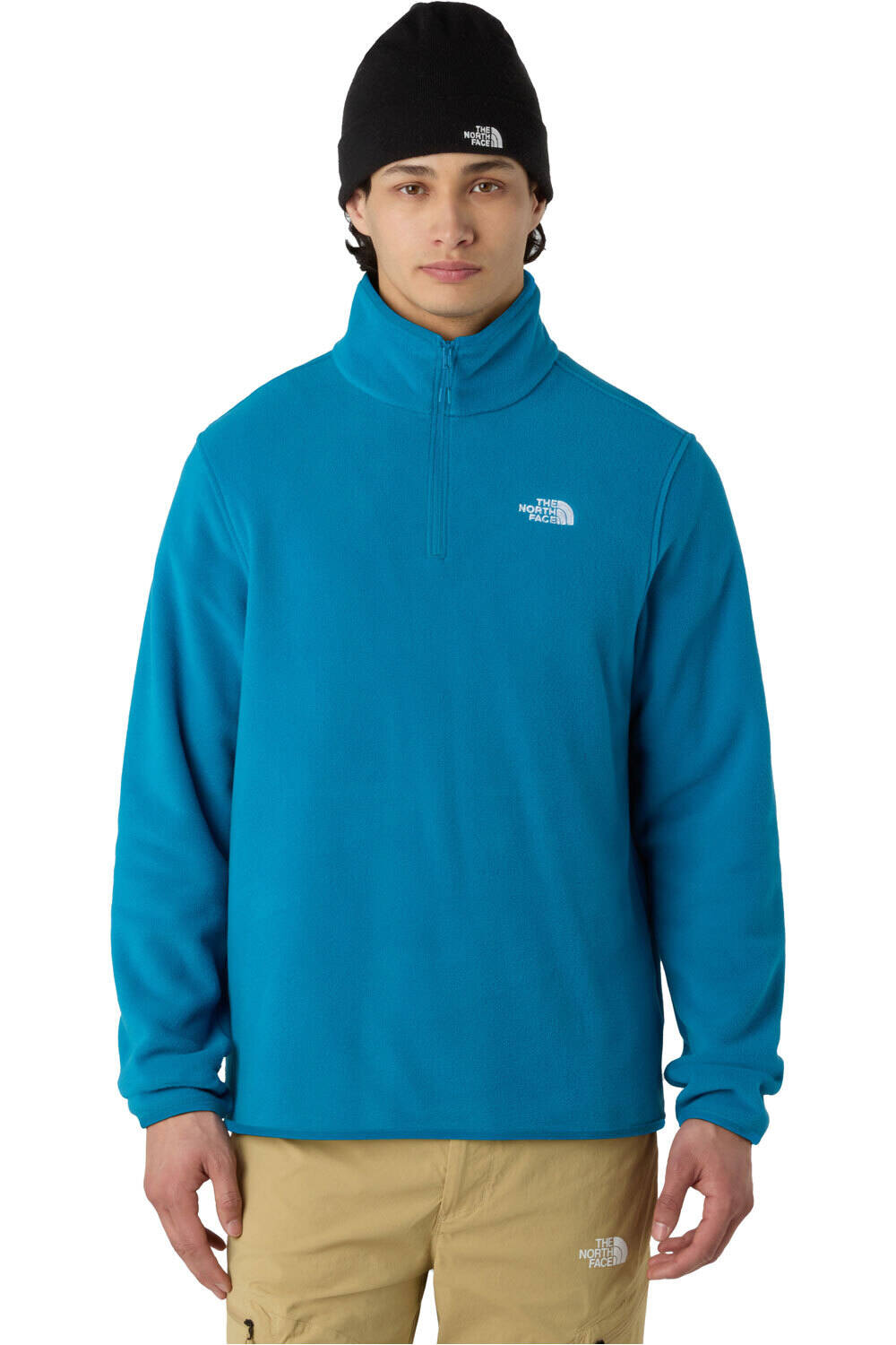 The North Face forro polar hombre M GLACIER FLEECE 1/4 ZIP JACKET vista frontal