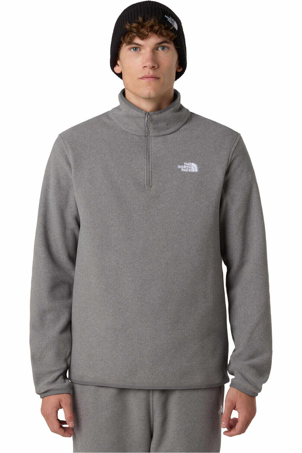 The North Face forro polar hombre M GLACIER FLEECE 1/4 ZIP JACKET vista frontal