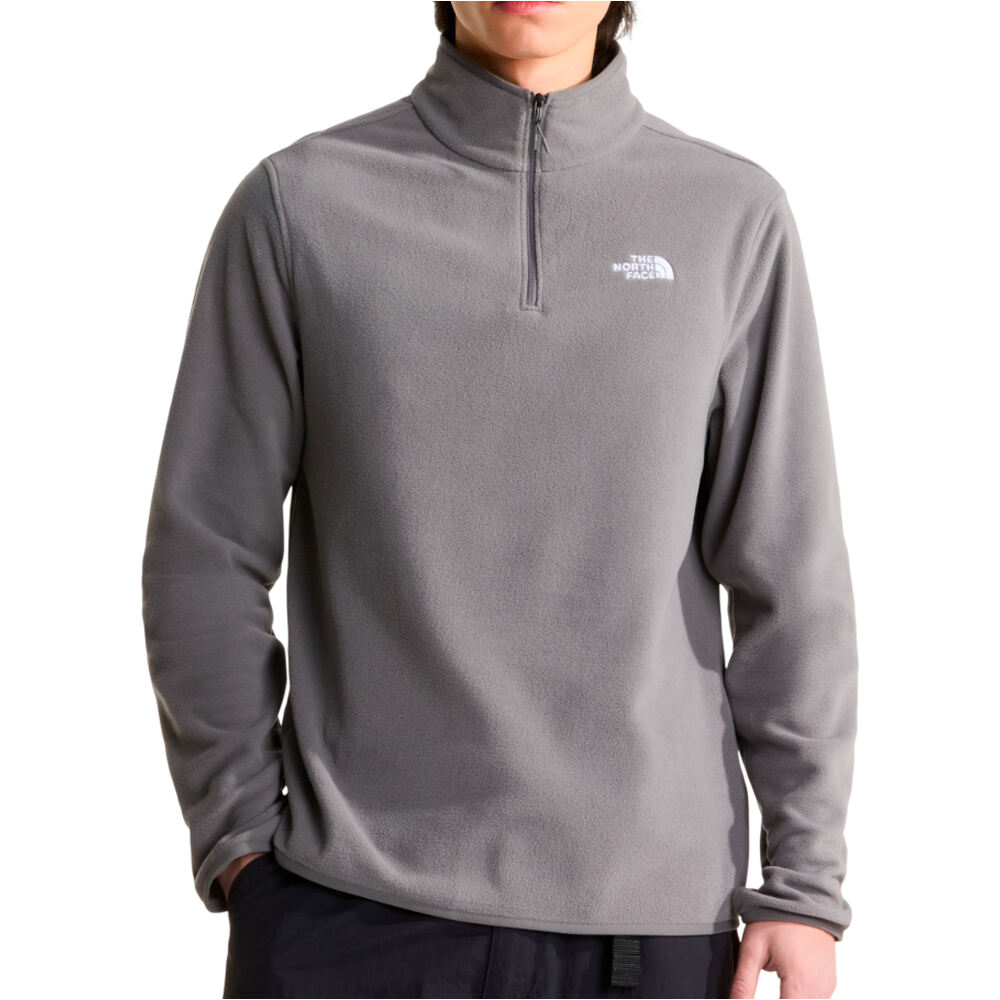 The North Face forro polar hombre M GLACIER FLEECE 1/4 ZIP JACKET vista frontal