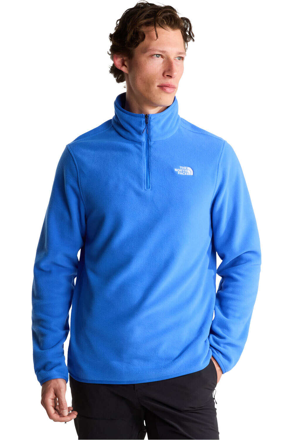 The North Face forro polar hombre M GLACIER FLEECE 1/4 ZIP JACKET vista frontal