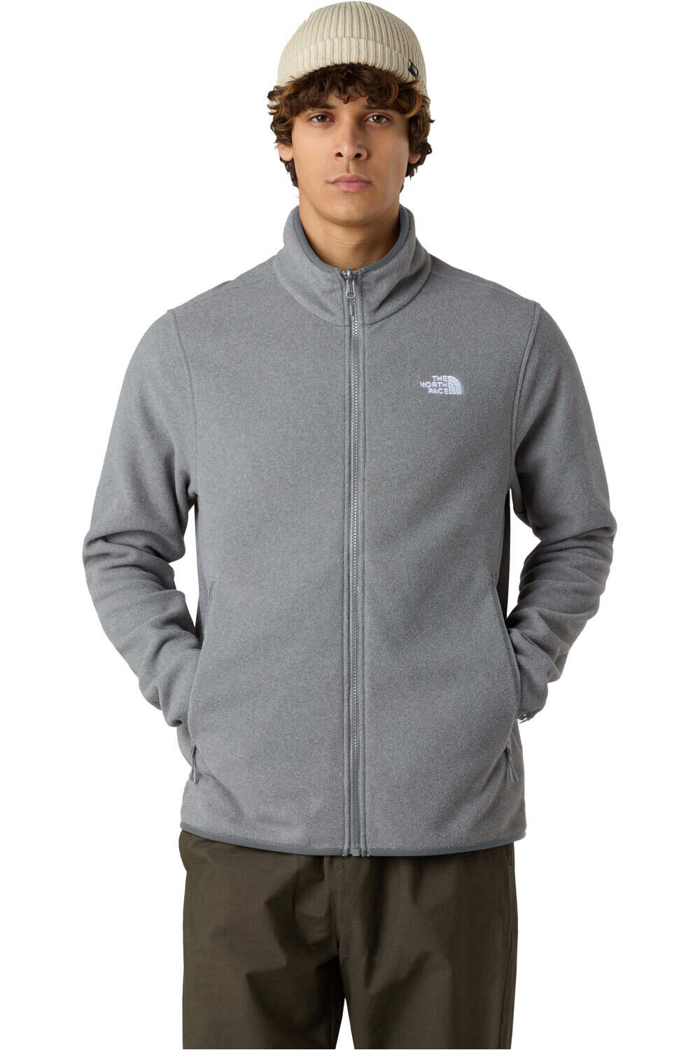The North Face forro polar hombre M GLACIER FLEECE JACKET vista frontal