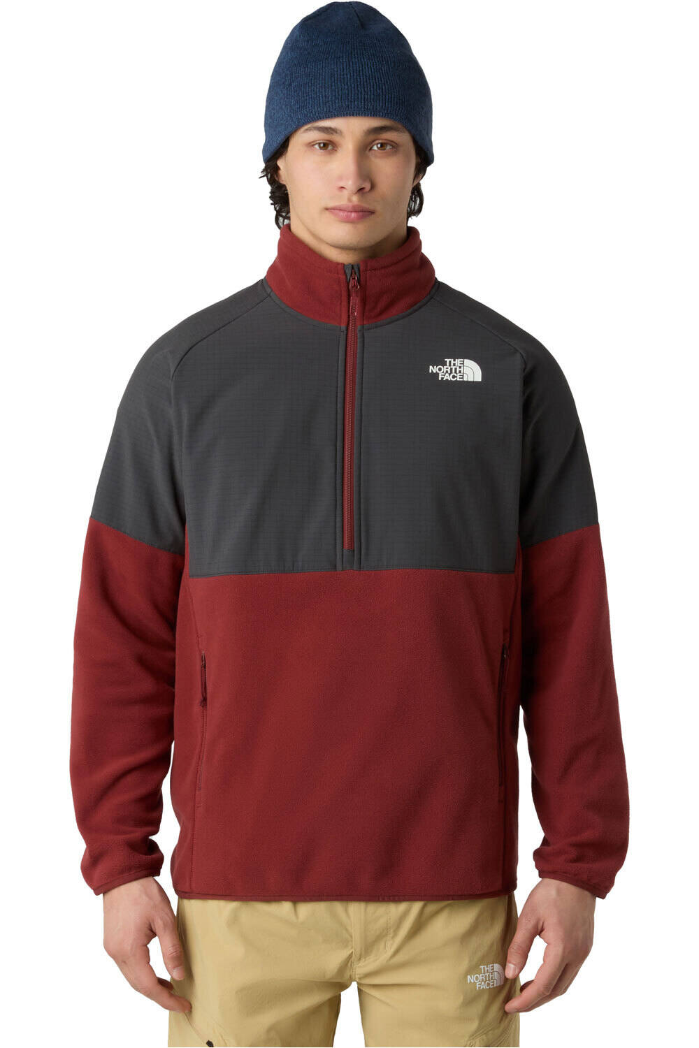 The North Face forro polar hombre M GLACIER HEAVYWEIGHT 1/2 ZIP vista frontal