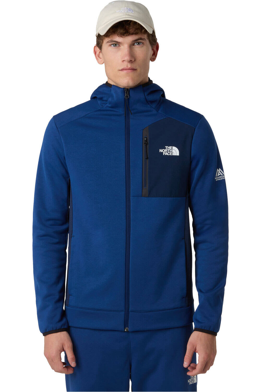 The North Face forro polar hombre M MOUNTAIN ATHLETICS FLEECE FULL ZIP JAC vista frontal