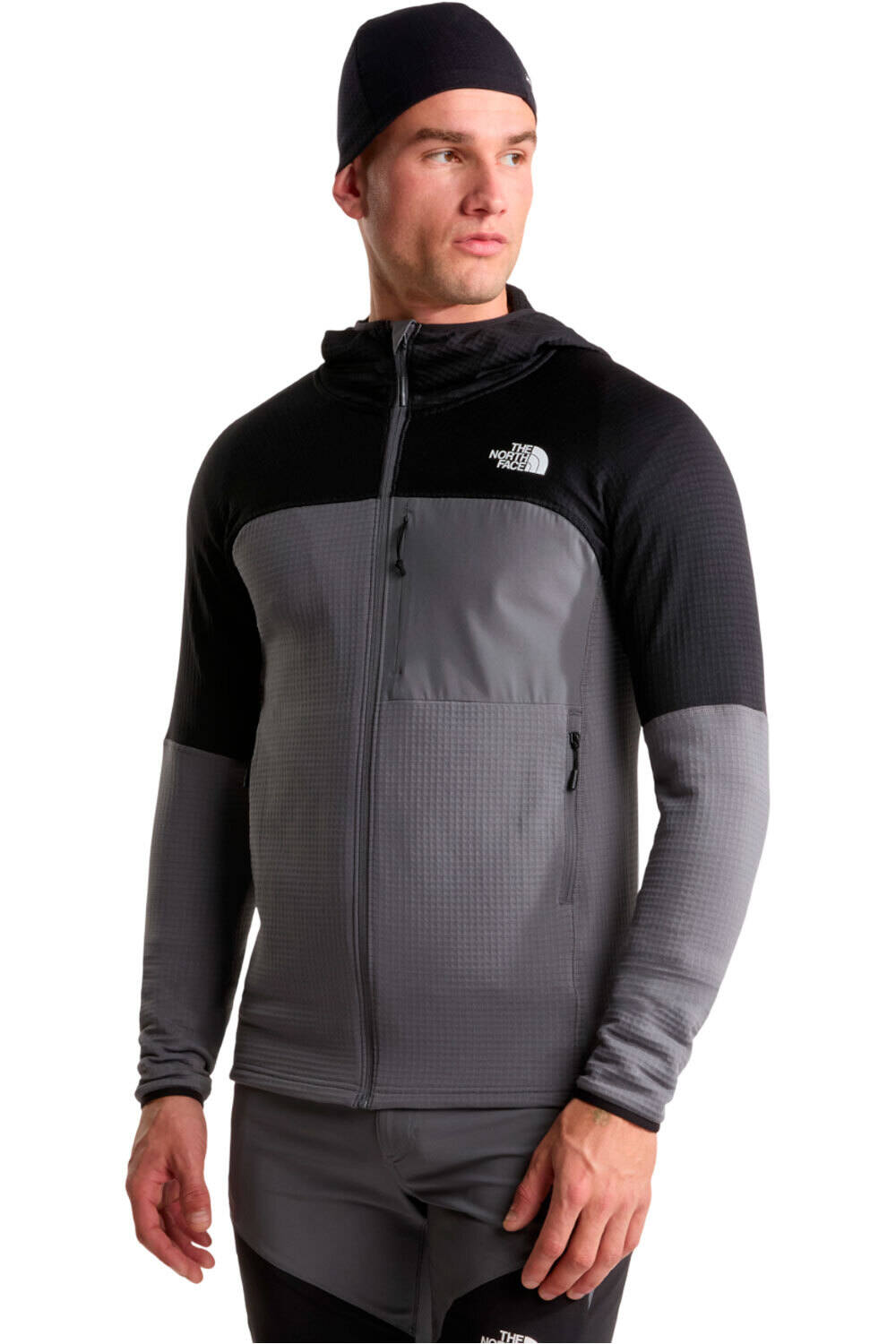 The North Face forro polar hombre M POLARTEC POWERGRID STORMGAP HOODIE vista frontal