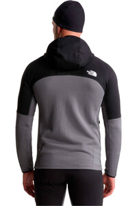 The North Face forro polar hombre M POLARTEC POWERGRID STORMGAP HOODIE vista trasera