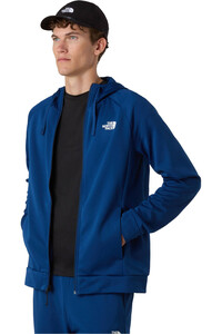 The North Face forro polar hombre M REAXION 2.0 HOODED FULL ZIP JACKET vista detalle