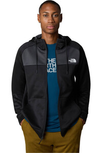 The North Face forro polar hombre M REAXION FLEECE F/Z HOODIE vista detalle