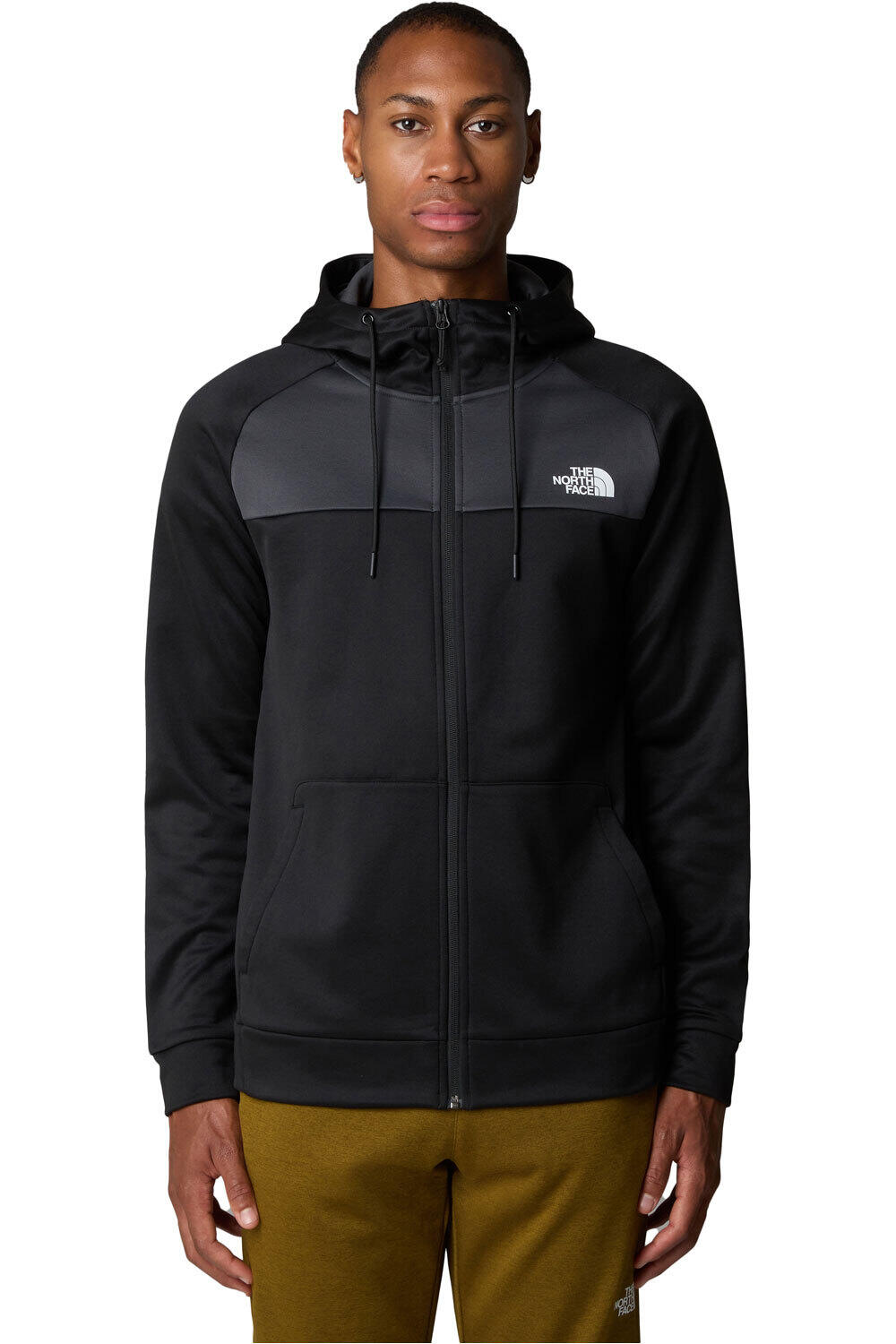 The North Face forro polar hombre M REAXION FLEECE F/Z HOODIE vista frontal