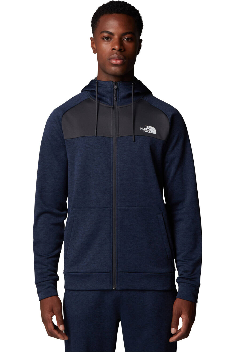 The North Face forro polar hombre M REAXION FLEECE F/Z HOODIE vista frontal