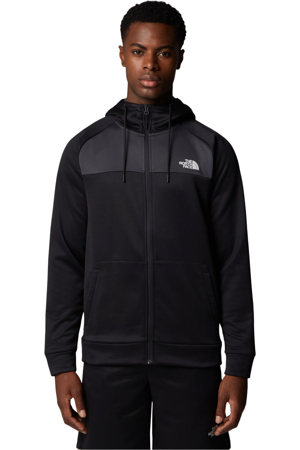 The North Face forro polar hombre M REAXION FLEECE F/Z HOODIE vista frontal