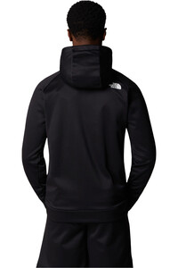 The North Face forro polar hombre M REAXION FLEECE F/Z HOODIE vista trasera