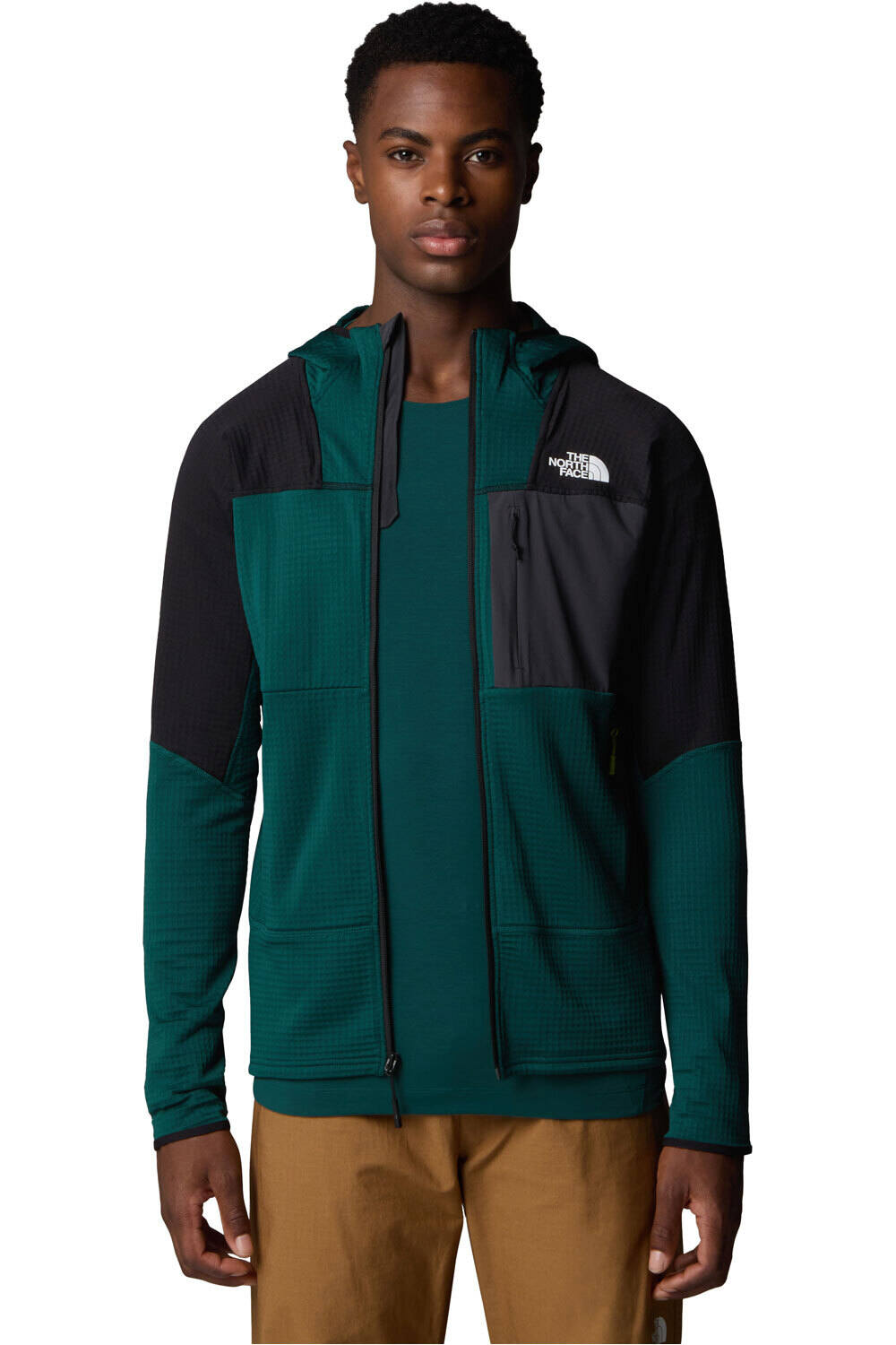 The North Face forro polar hombre M STORMGAP POWERGRID HOODIE vista detalle