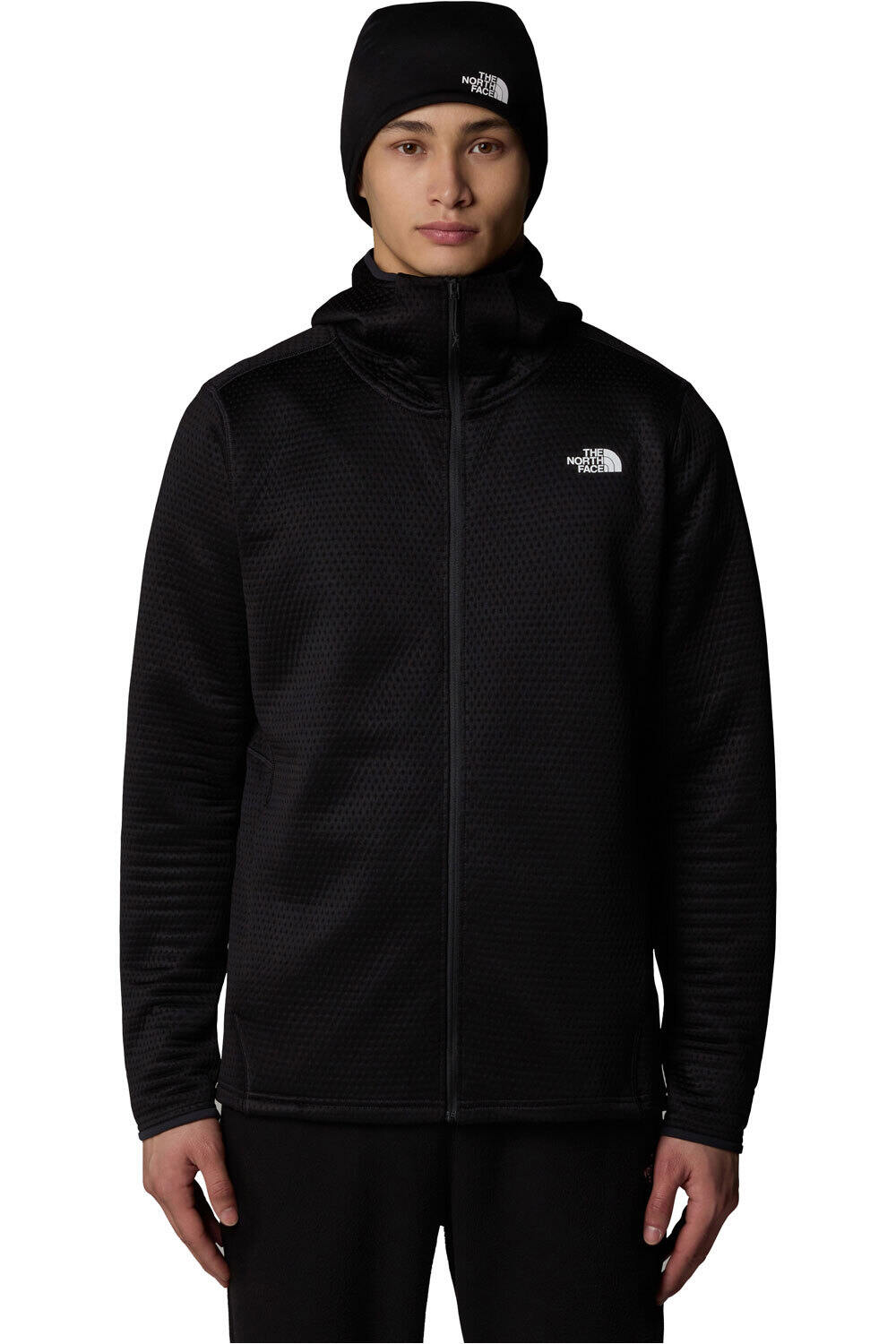 The North Face forro polar hombre M VERTICAL THERMAL FZ HOODIE vista frontal