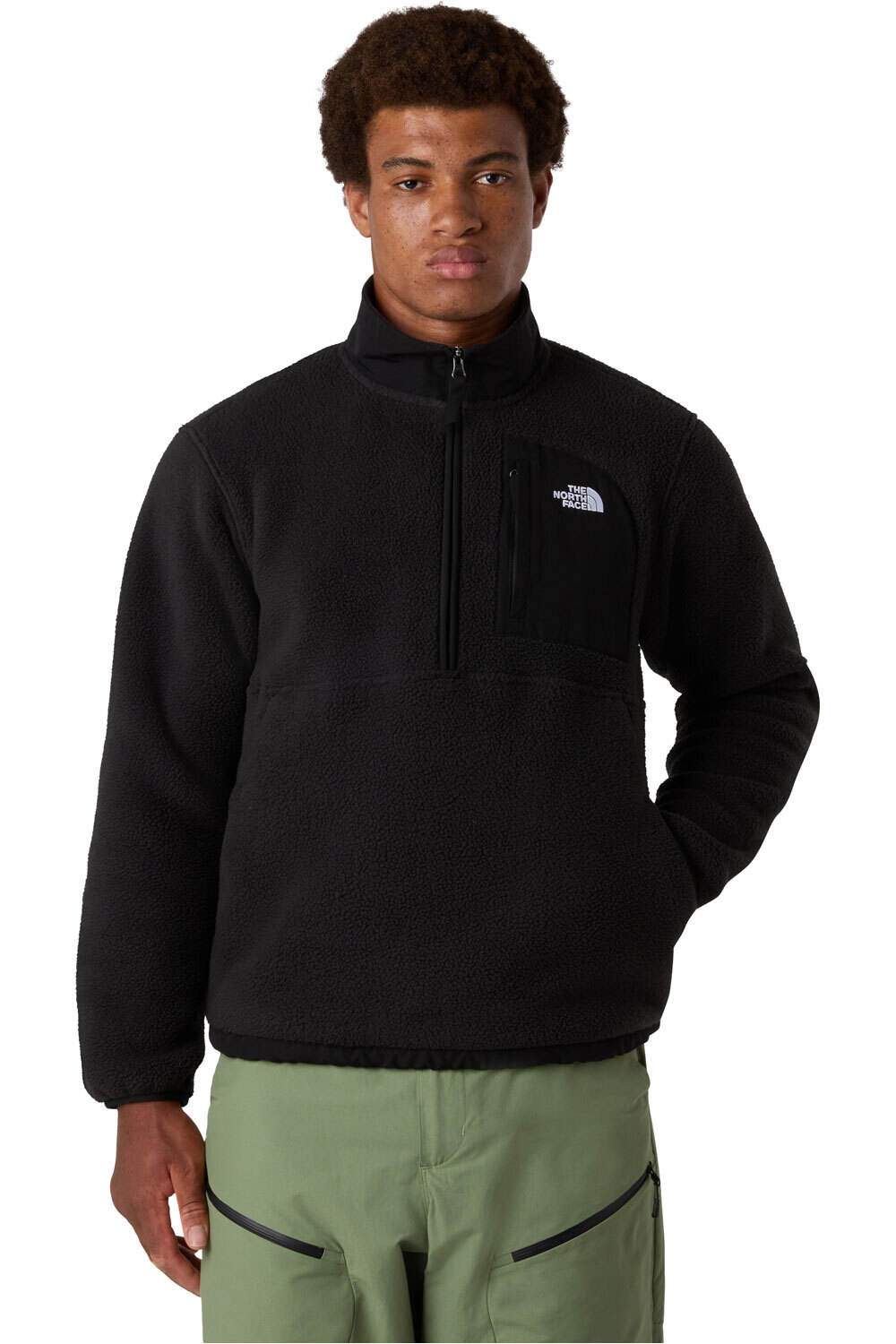 The North Face forro polar hombre M YUMIORI OFF PEAK 1/2 ZIP JACKET vista frontal