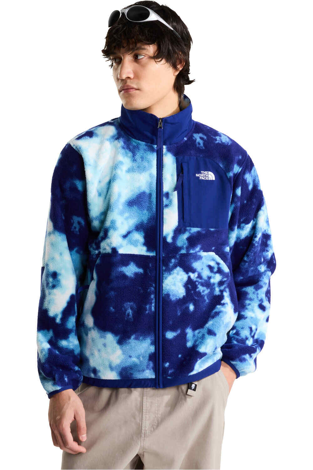 The North Face forro polar hombre M YUMIORI OFF PEAK FULL ZIP JACKET -PRNT vista frontal