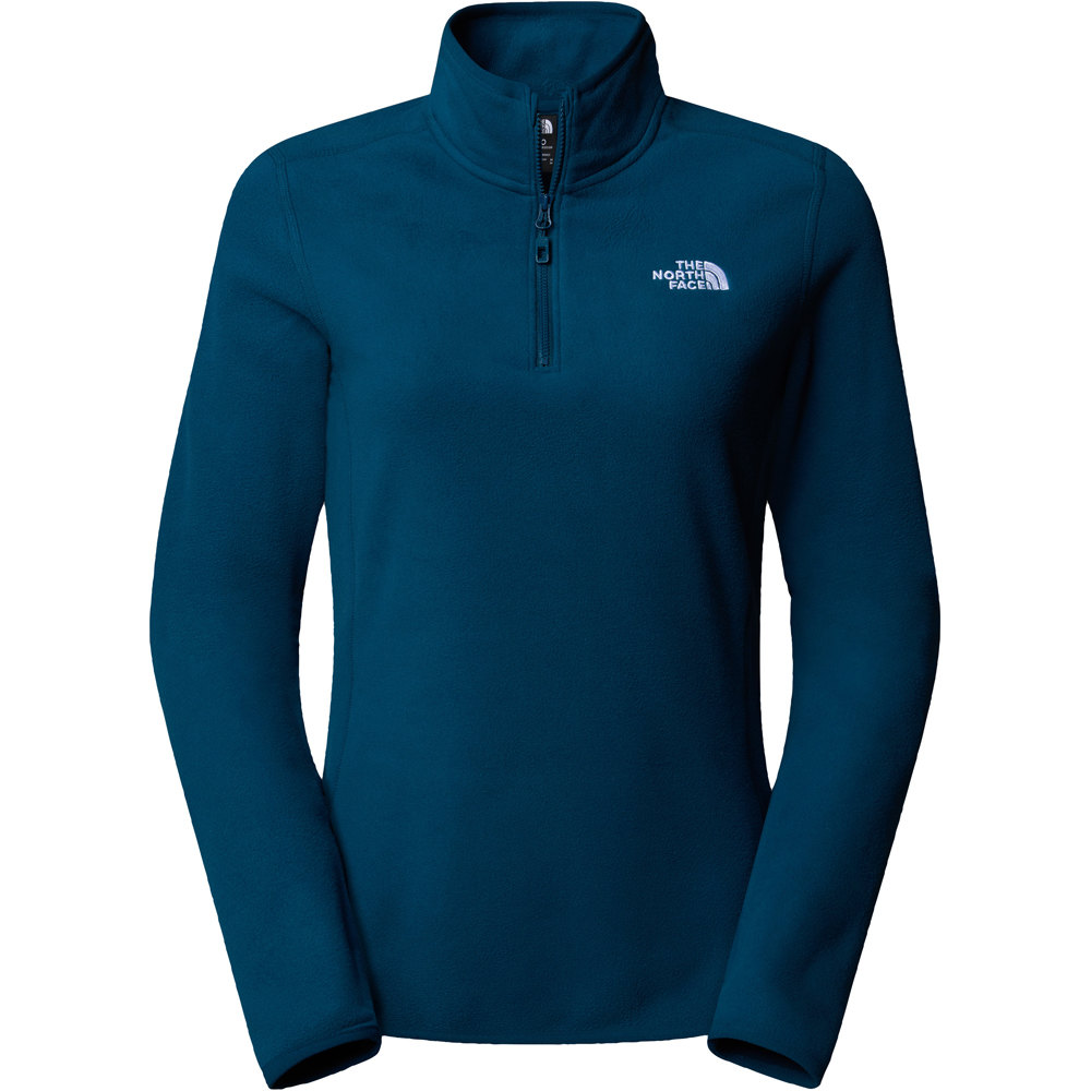 The North Face forro polar mujer W 100 GLACIER 1/4 ZIP vista detalle