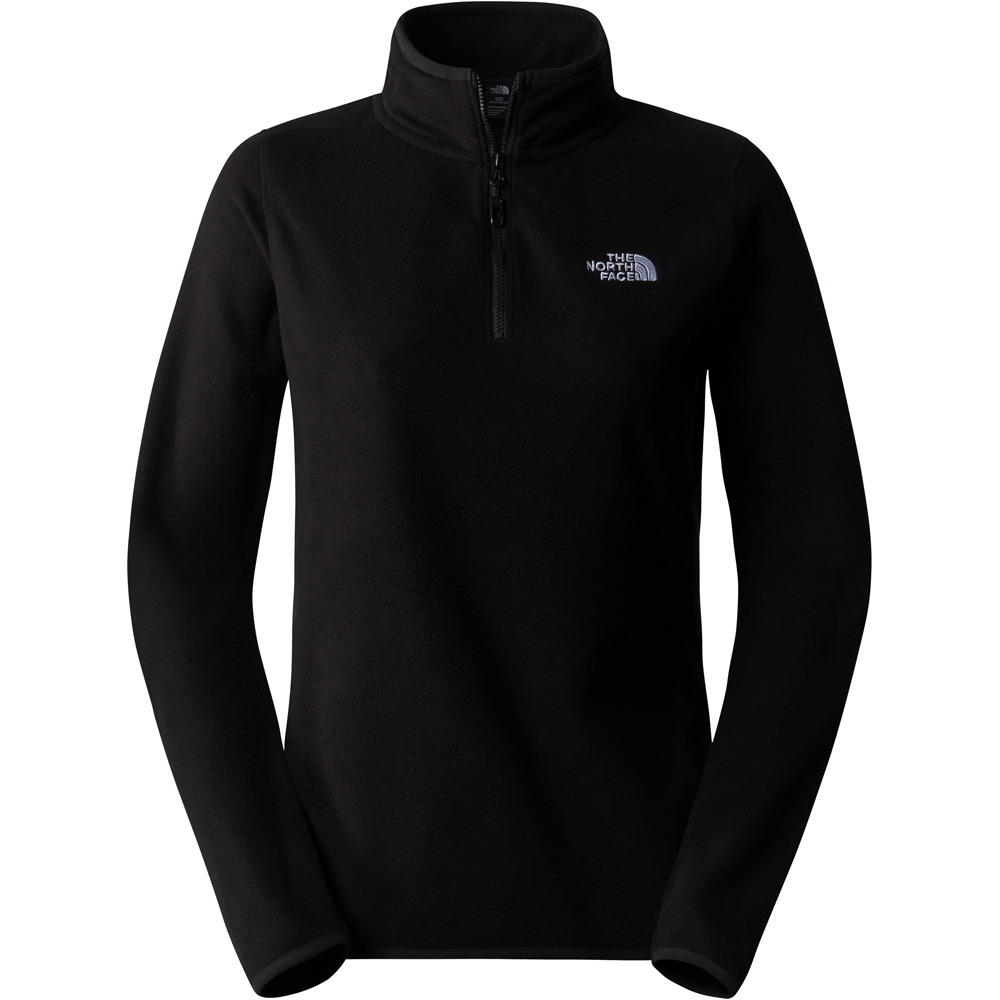 The North Face forro polar mujer W 100 GLACIER 1/4 ZIP vista detalle