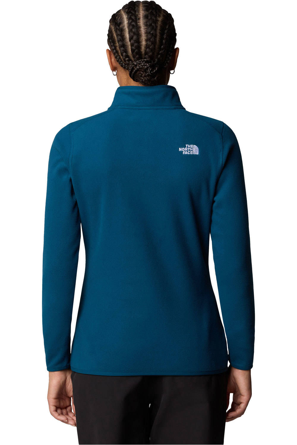 The North Face forro polar mujer W 100 GLACIER 1/4 ZIP vista trasera