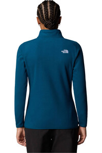 The North Face forro polar mujer W 100 GLACIER 1/4 ZIP vista trasera