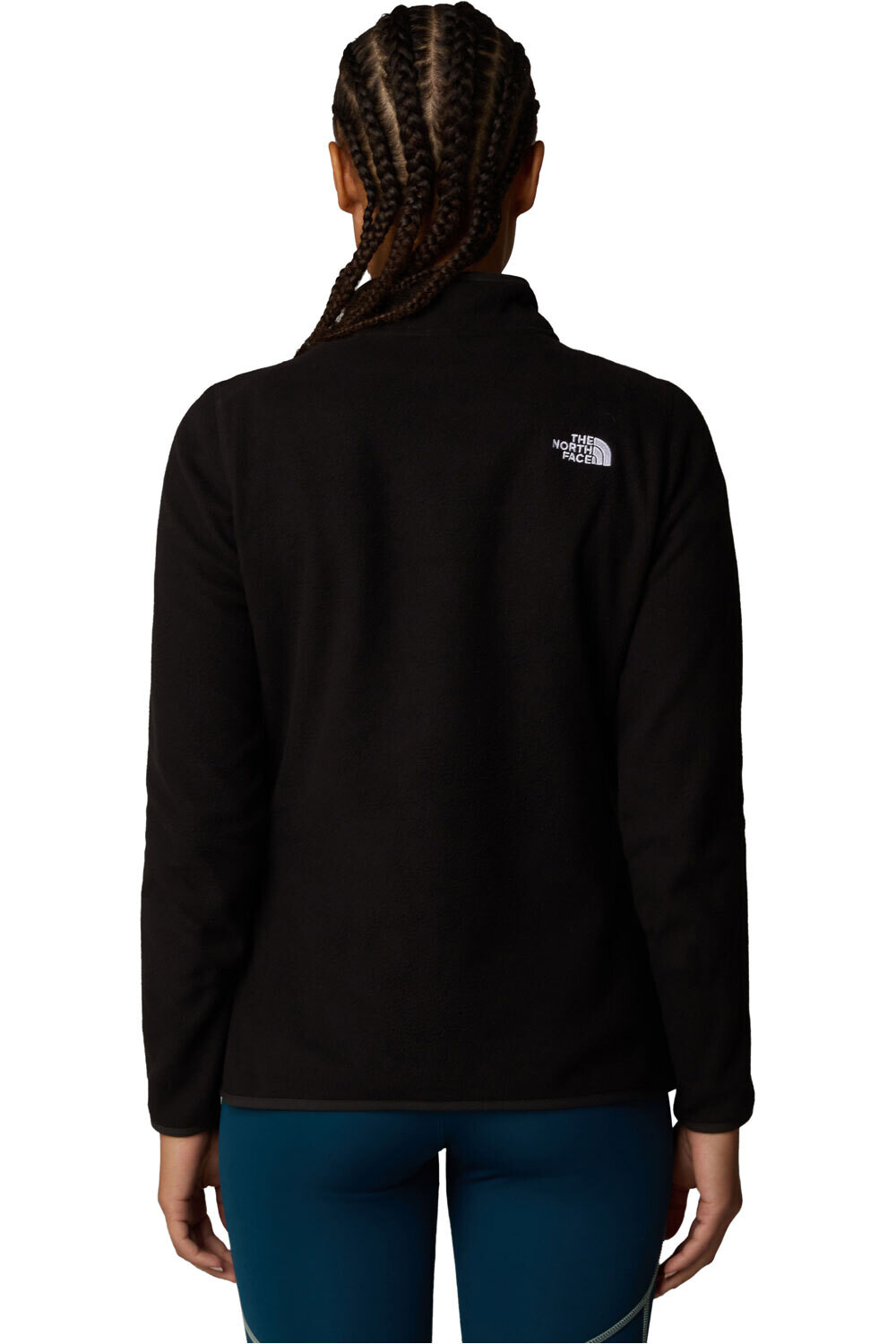 The North Face forro polar mujer W 100 GLACIER 1/4 ZIP vista trasera