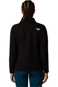 The North Face forro polar mujer W 100 GLACIER 1/4 ZIP vista trasera