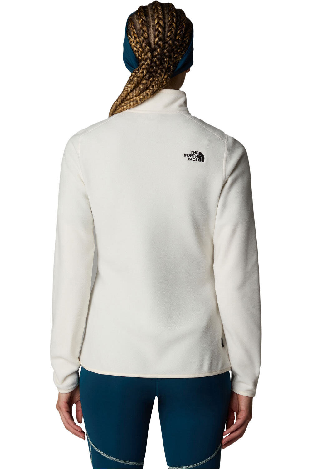 The North Face forro polar mujer W 100 GLACIER 1/4 ZIP vista trasera