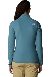 The North Face forro polar mujer W 100 GLACIER 1/4 ZIP vista trasera