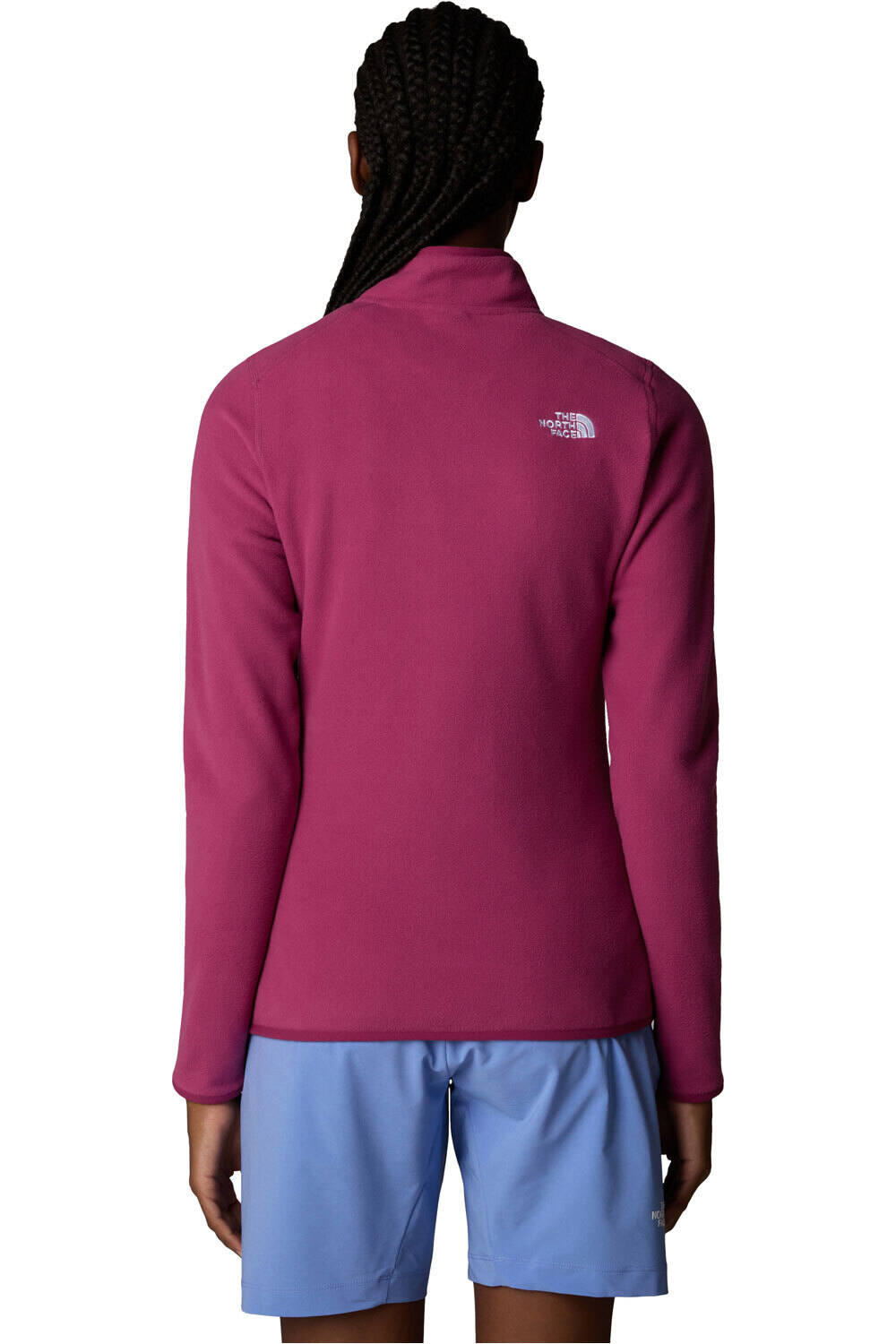 The North Face forro polar mujer W 100 GLACIER 1/4 ZIP vista trasera