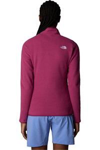 The North Face forro polar mujer W 100 GLACIER 1/4 ZIP vista trasera