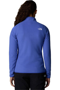 The North Face forro polar mujer W 100 GLACIER 1/4 ZIP vista trasera