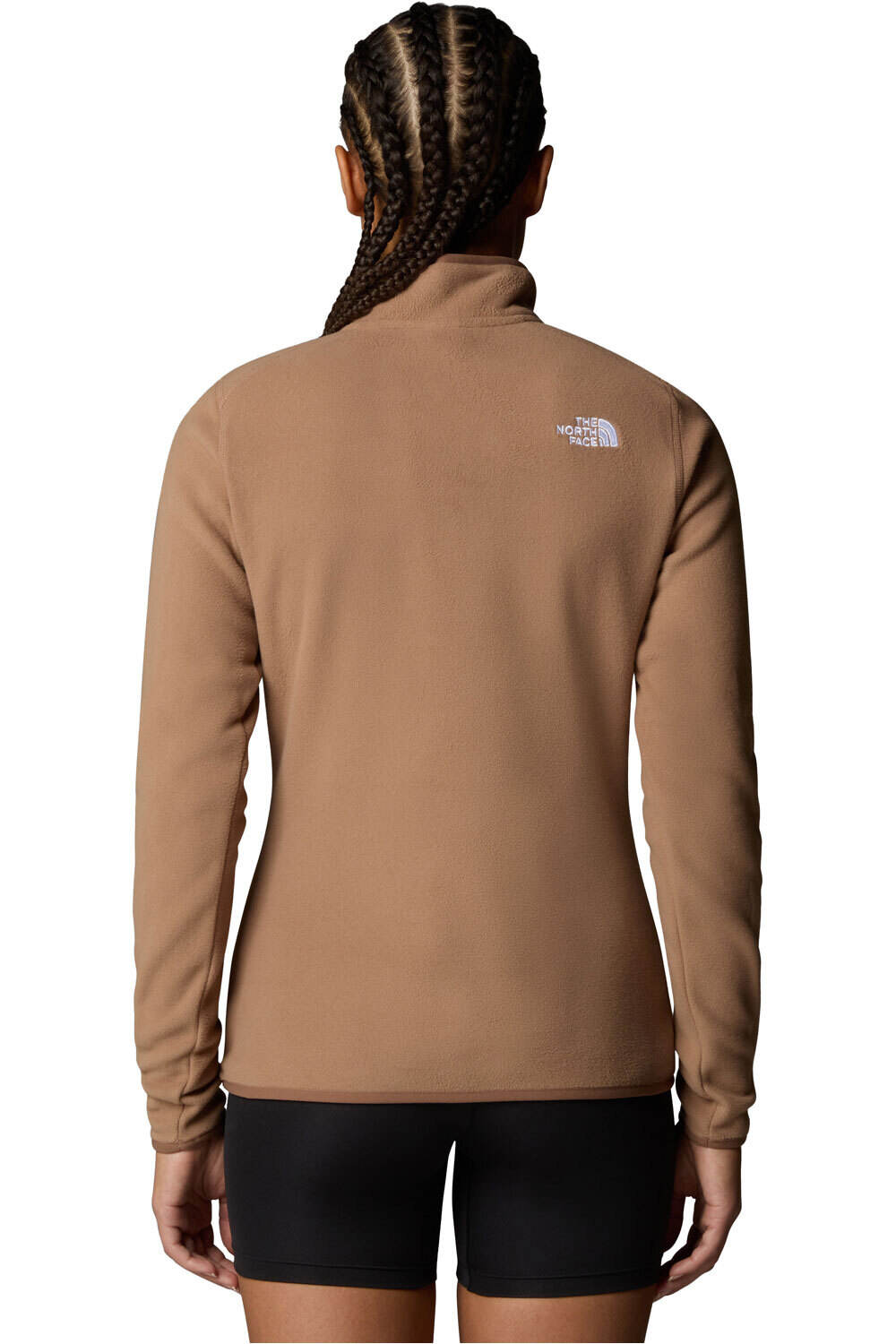 The North Face forro polar mujer W 100 GLACIER 1/4 ZIP vista trasera