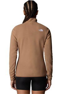 The North Face forro polar mujer W 100 GLACIER 1/4 ZIP vista trasera