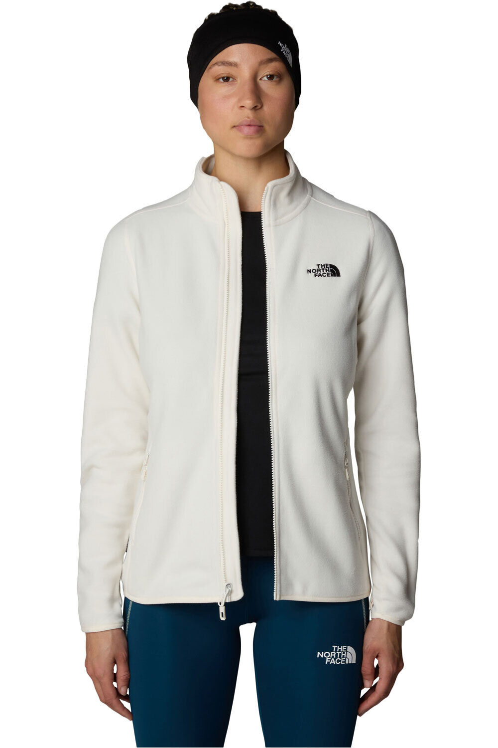 The North Face forro polar mujer W 100 GLACIER FZ vista detalle