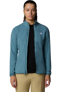 The North Face forro polar mujer W 100 GLACIER FZ vista detalle