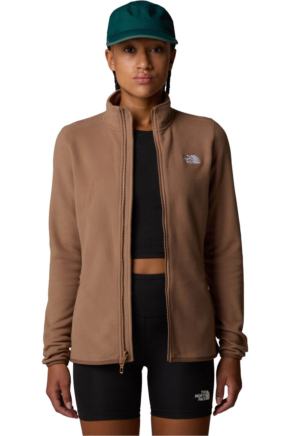 The North Face forro polar mujer W 100 GLACIER FZ vista detalle