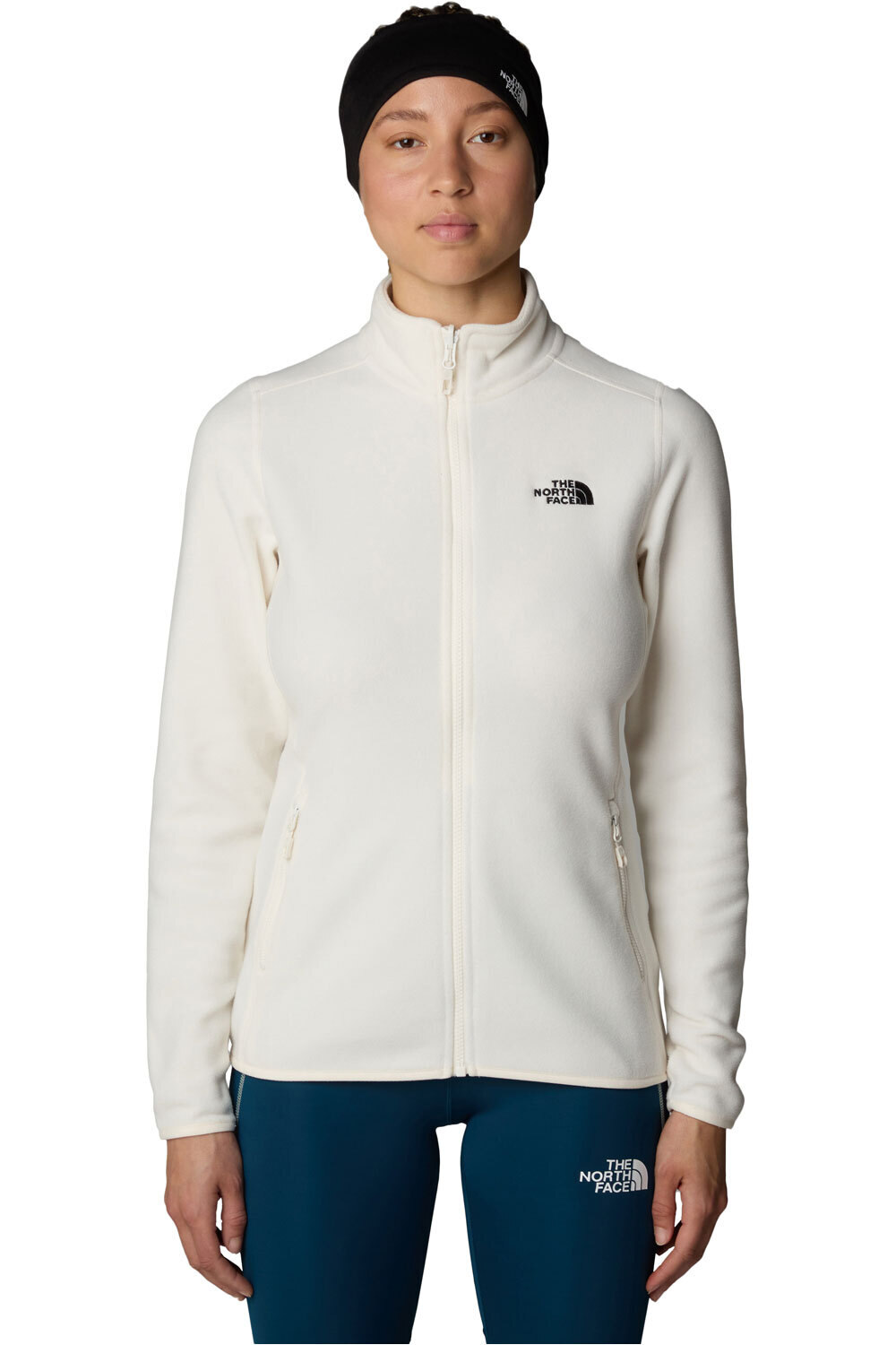 The North Face forro polar mujer W 100 GLACIER FZ vista frontal