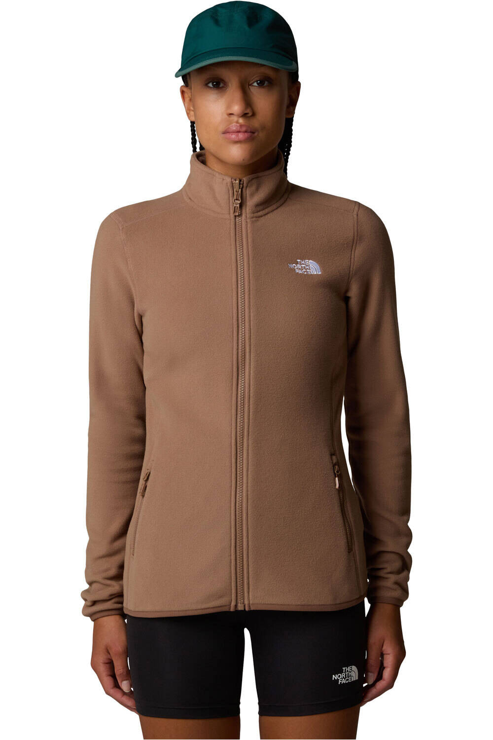 The North Face forro polar mujer W 100 GLACIER FZ vista frontal
